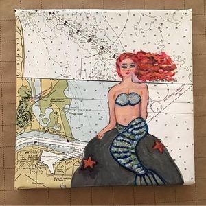 Mermaid. Hand painted